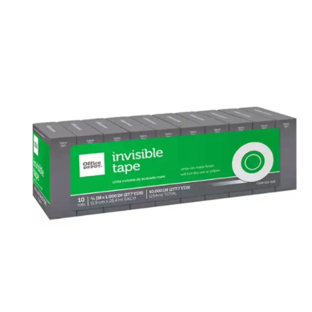 office-depot-brand-invisible-tape-refills-3-4in-x-1-000in-pack-of-10